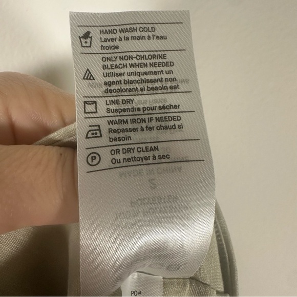 VINCE Crop Wide Leg Pant Light Dove Grey Linen Blend Stretch Size 2 - Picture 10 of 13